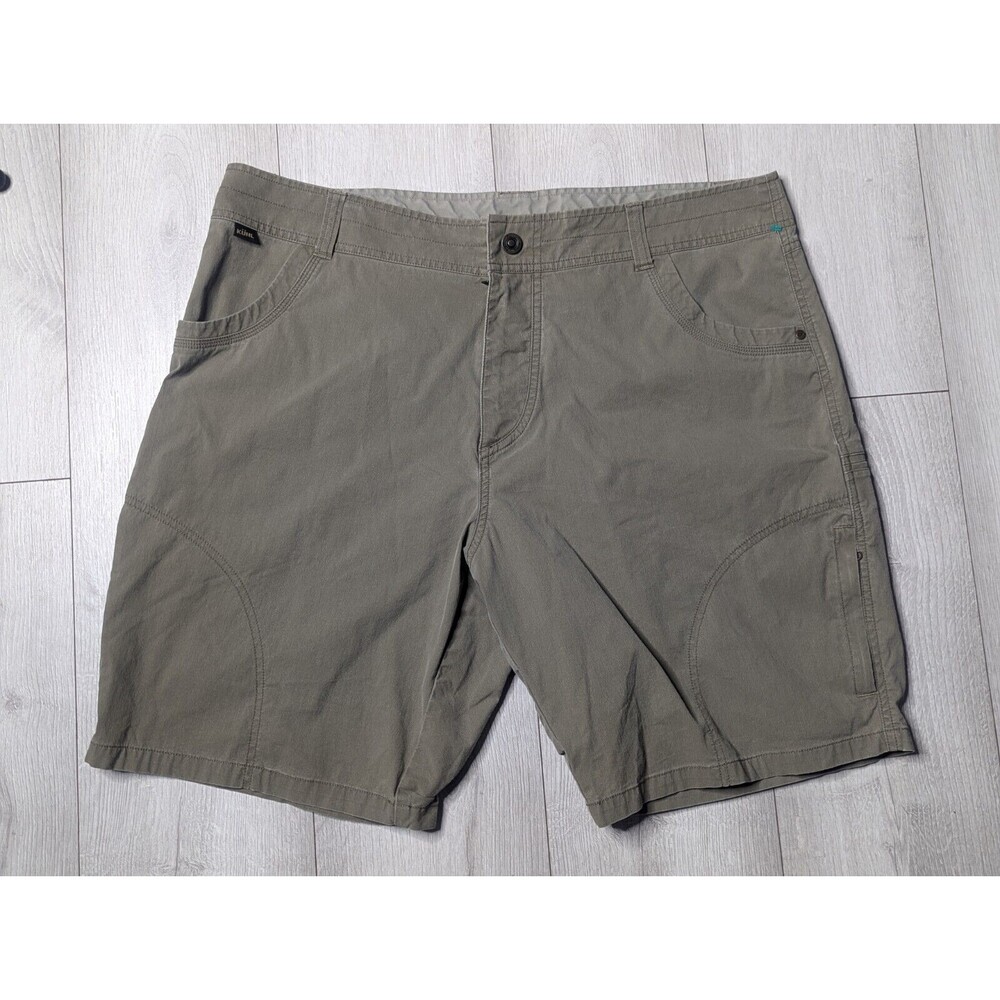 Kuhl Ramblr Shorts Mens Size 40 Green Vintage Patina Dyed Hiking 5125